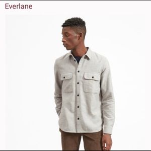 Everlane Beige/Gray Heavyweight cotton Button Down M